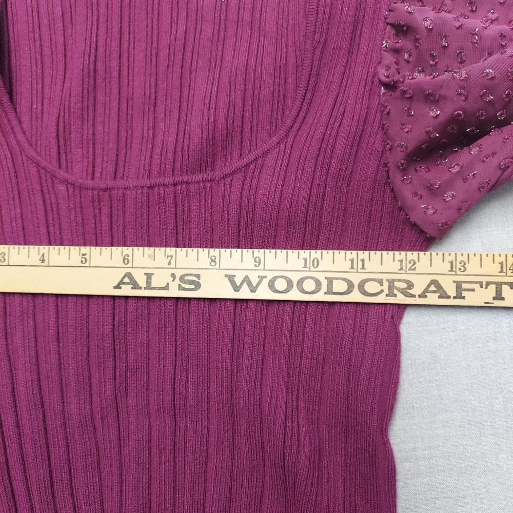 Anthropologie burgandy ribbed